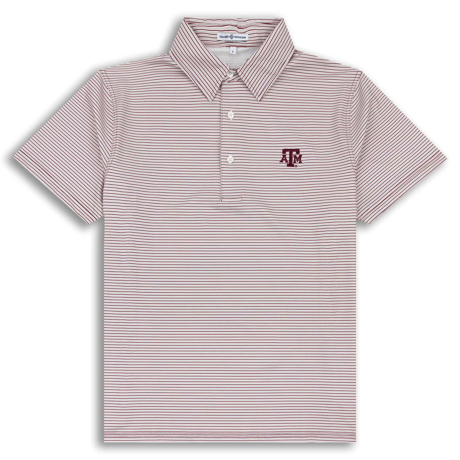 Texas A&M Tri-Color Striped Polo