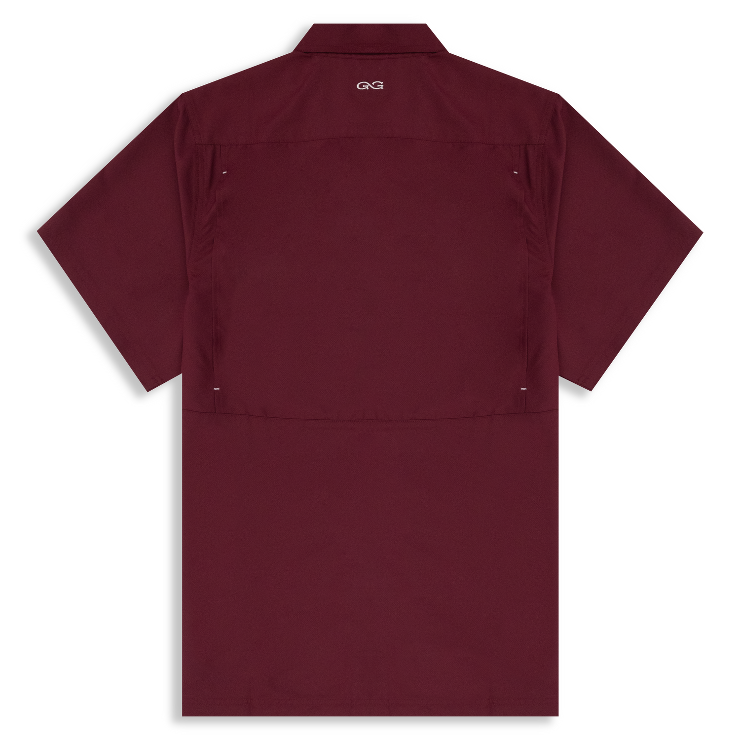 Texas A&M GameGuard Microfiber Maroon Button-Down Short Sleeve Shirt