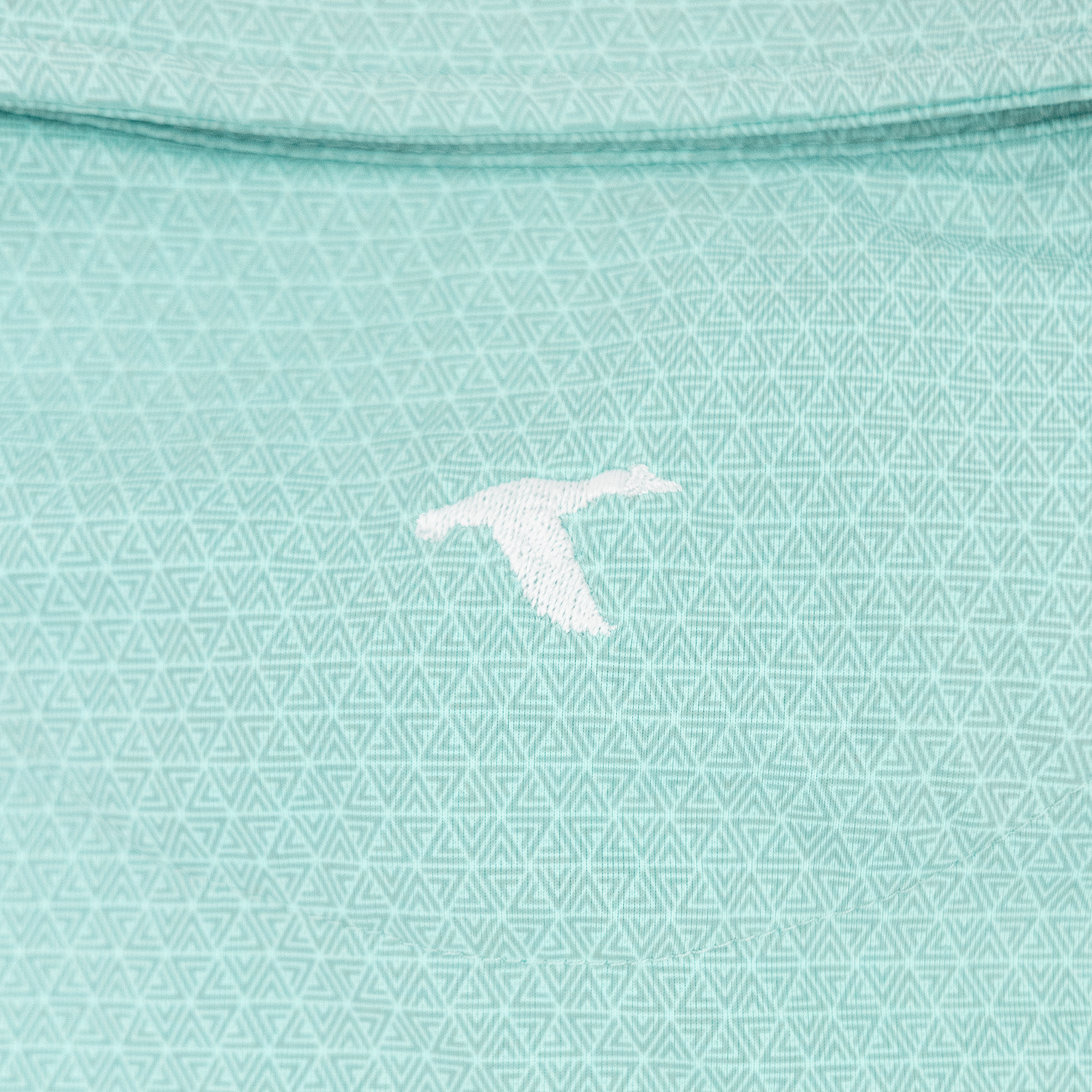 Texas A&M Triangle Printed Aqua Performance Polo