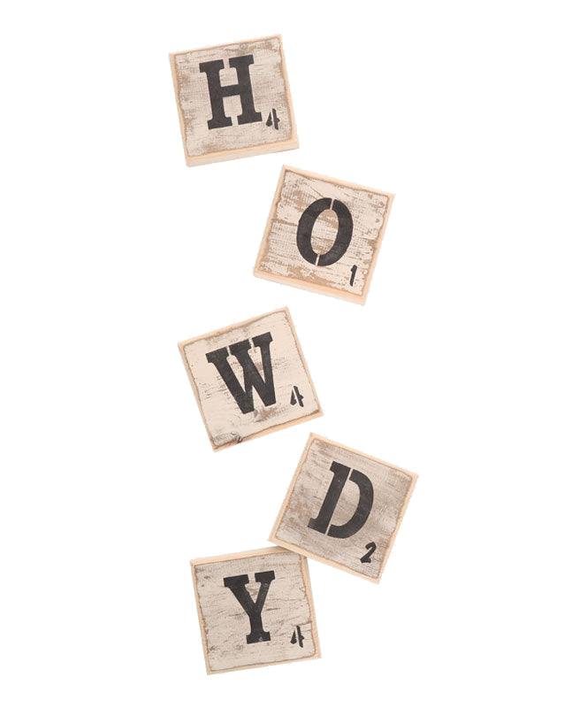 Scrabble Letters Symbols Wall Tile