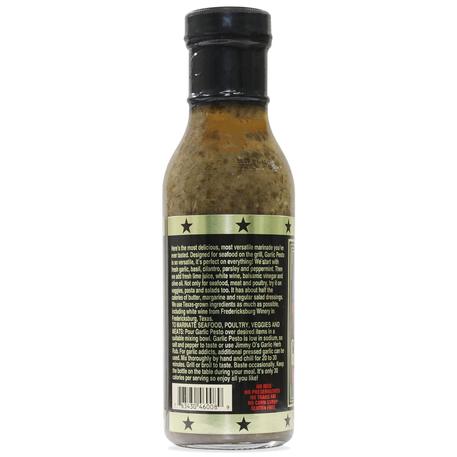 Jimmy O's Texas Garlic Pesto Marinade
