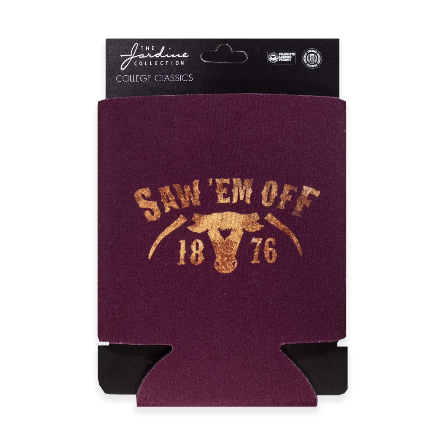 Saw 'Em Off Embossed Koozie
