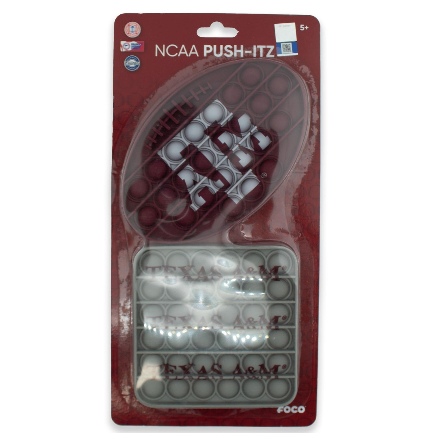 Texas A&M Football & Square Push-Itz 2 Pack