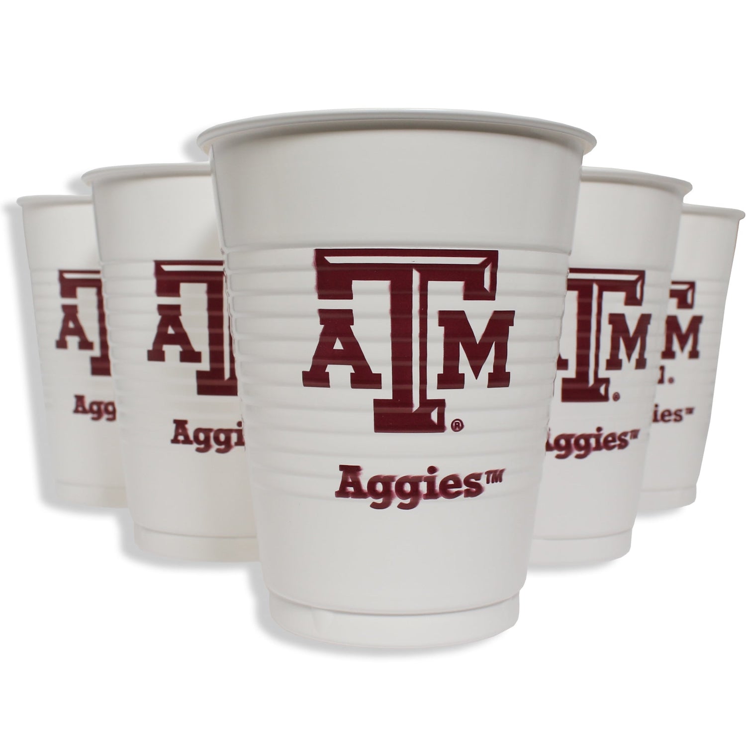 Texas A&M Aggie Disposable Plastic 14Oz Cups 8Ct