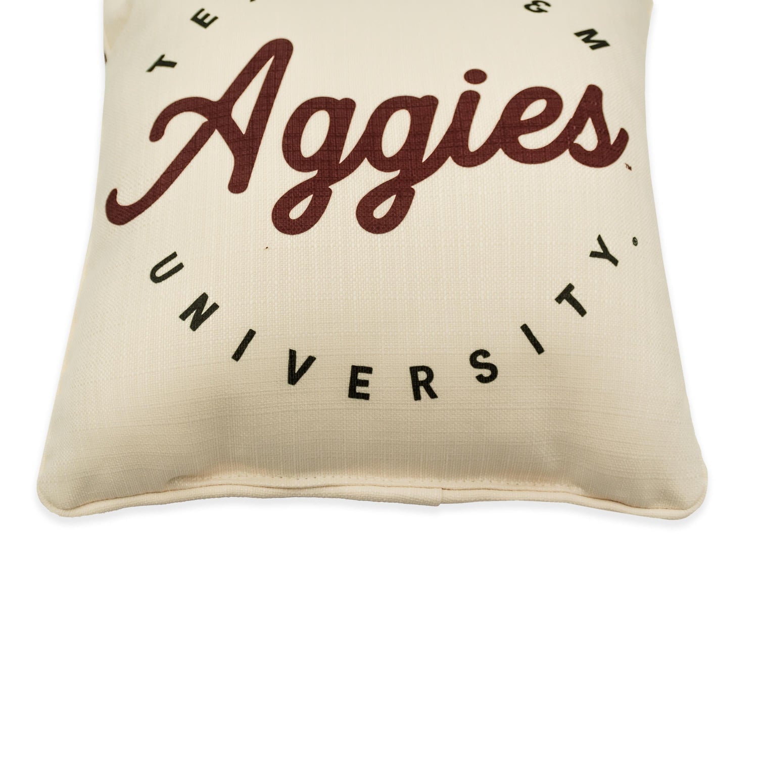 Texas A&M Aggies Circle Plaid Back Pillow
