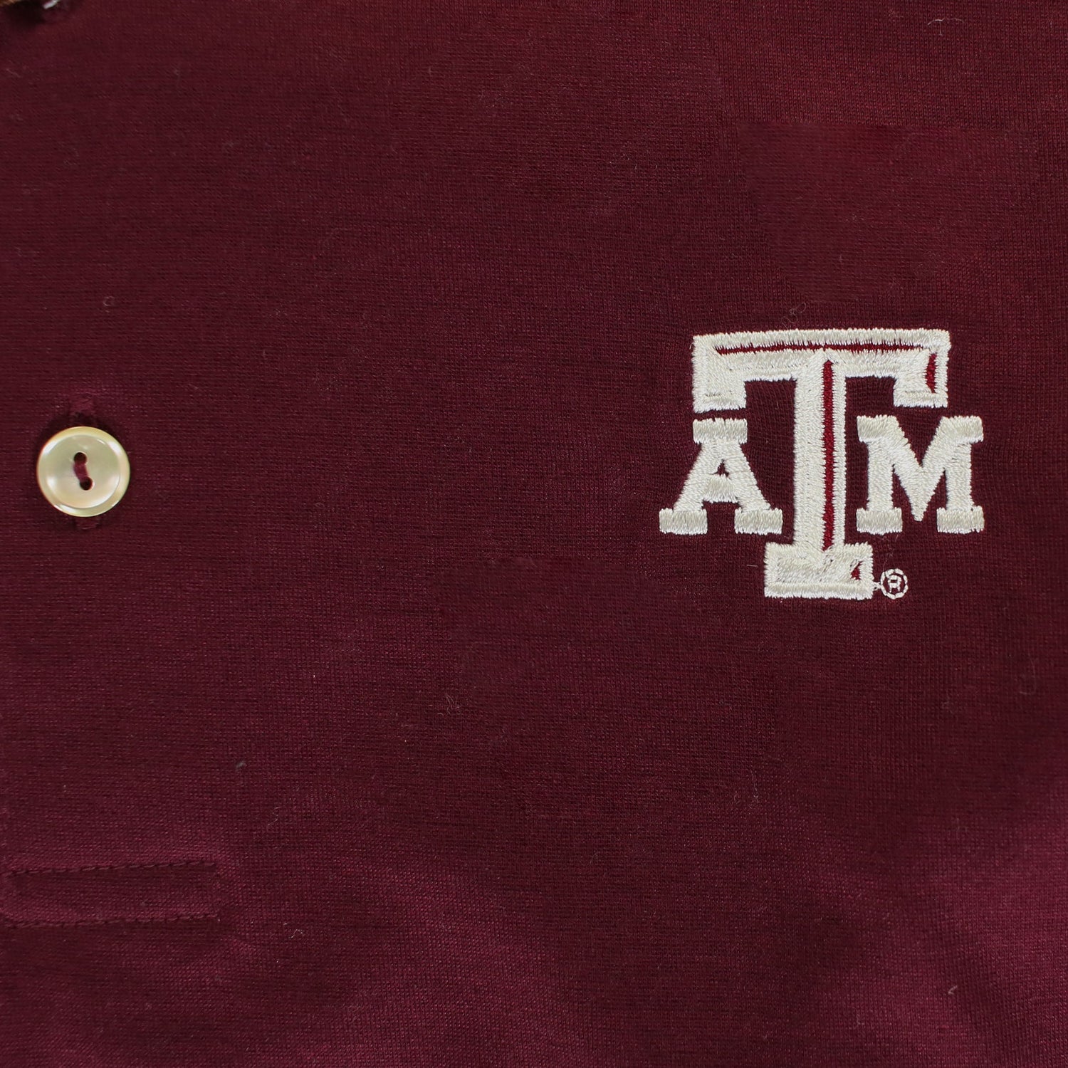 Texas A&M Peter Millar Solid Maroon Lisle Polo