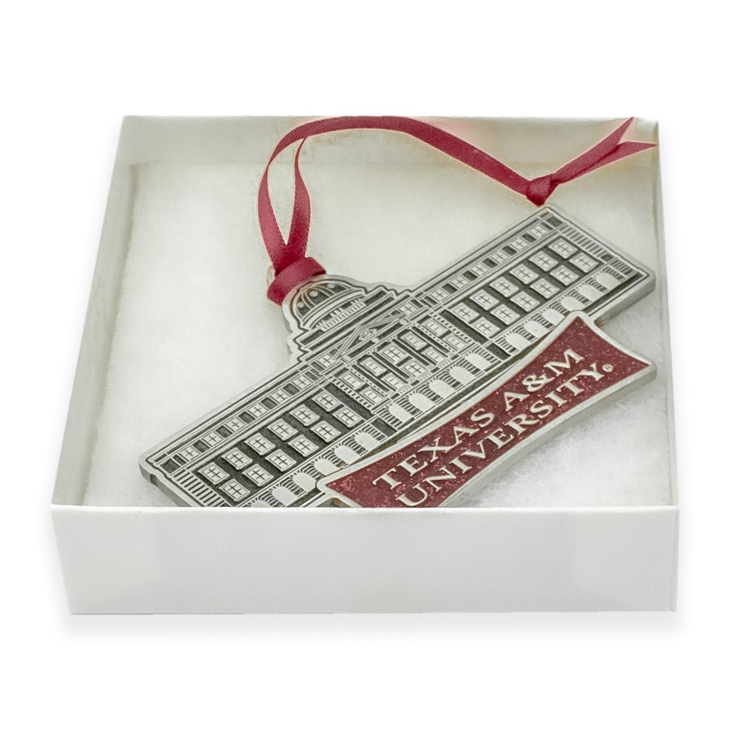 Texas A&M Academic Building Pewter Ornament