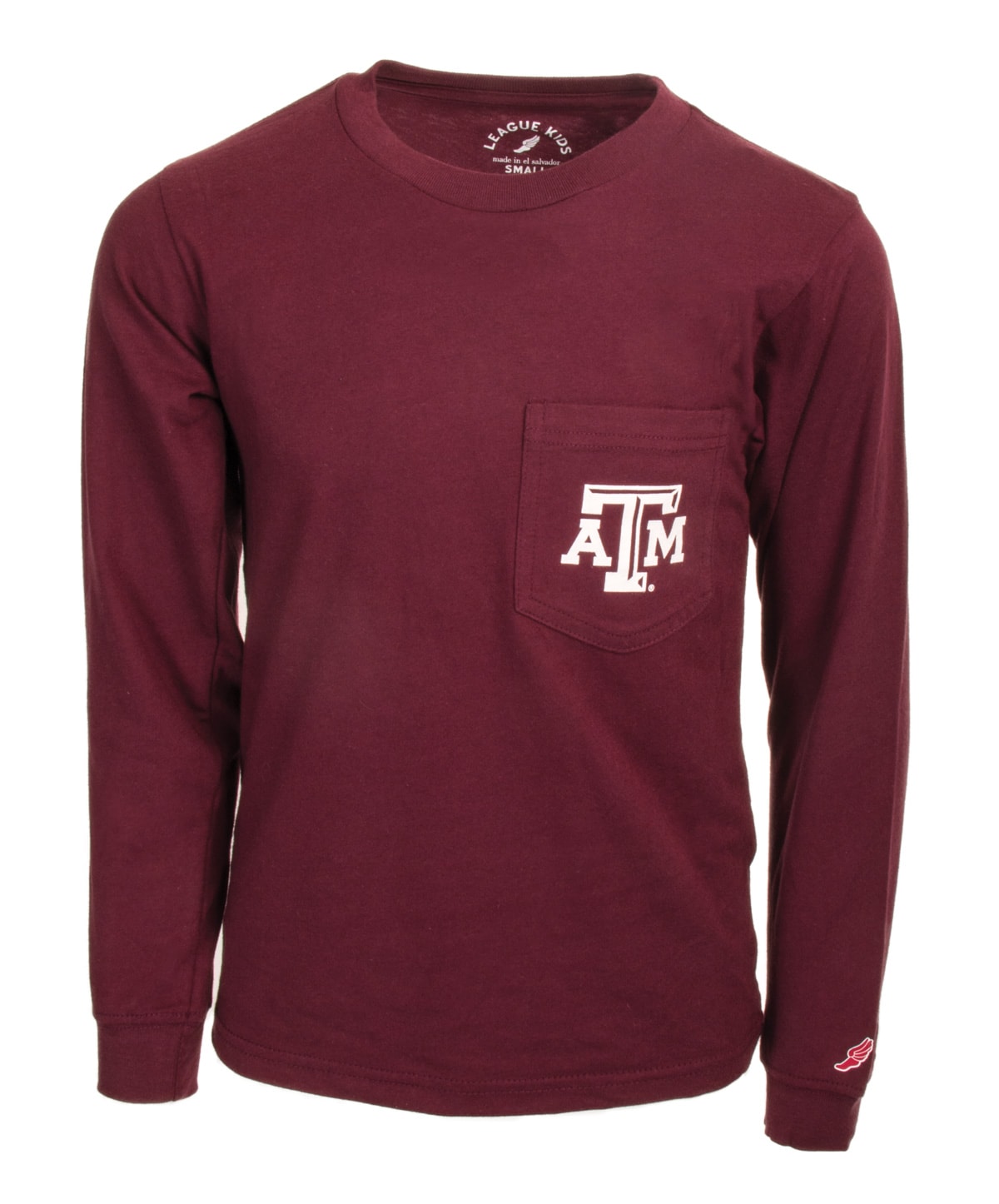 Texas A&M League Kids Long Sleeve Pocket Tee