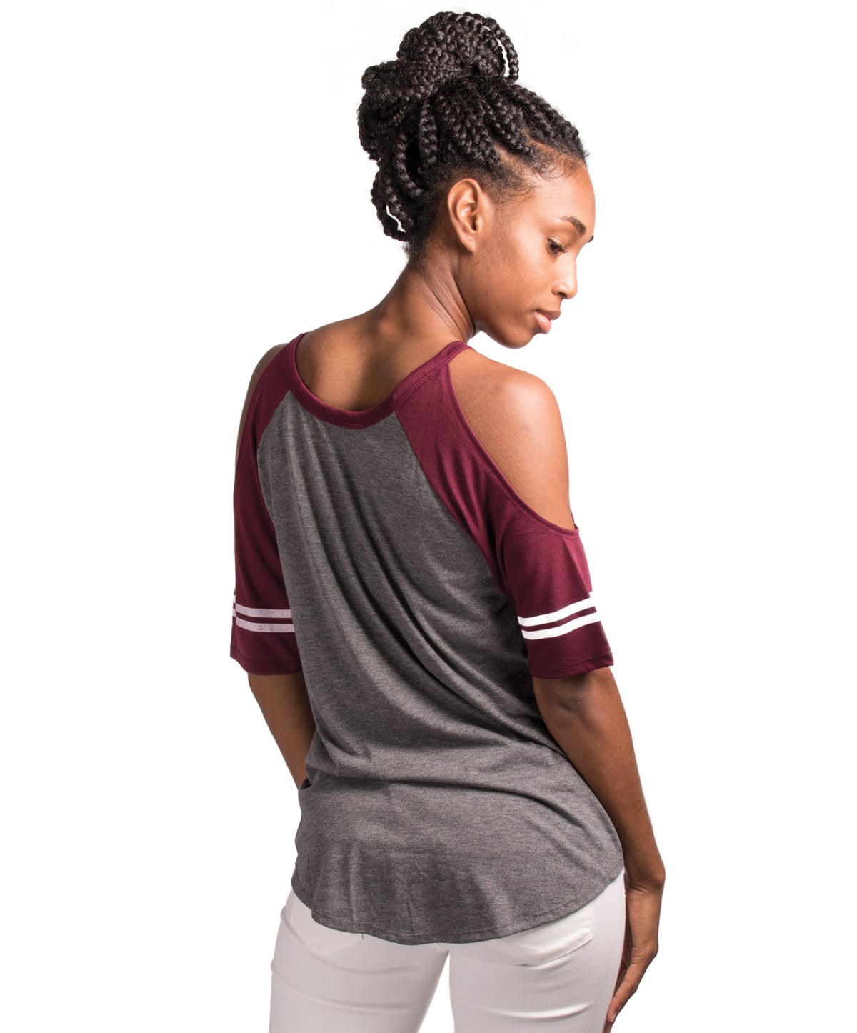 Texas A&M Women's Marquee Cold Shoulder Top