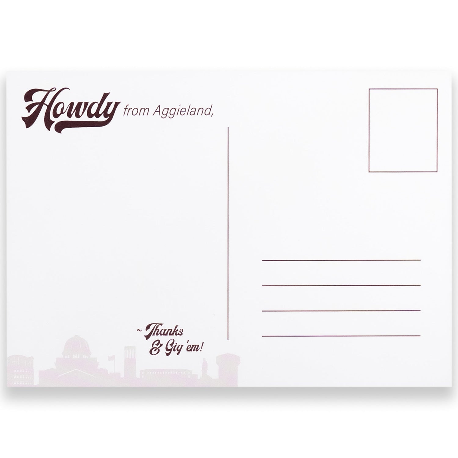 Texas A&M Aggie Ring Postcard
