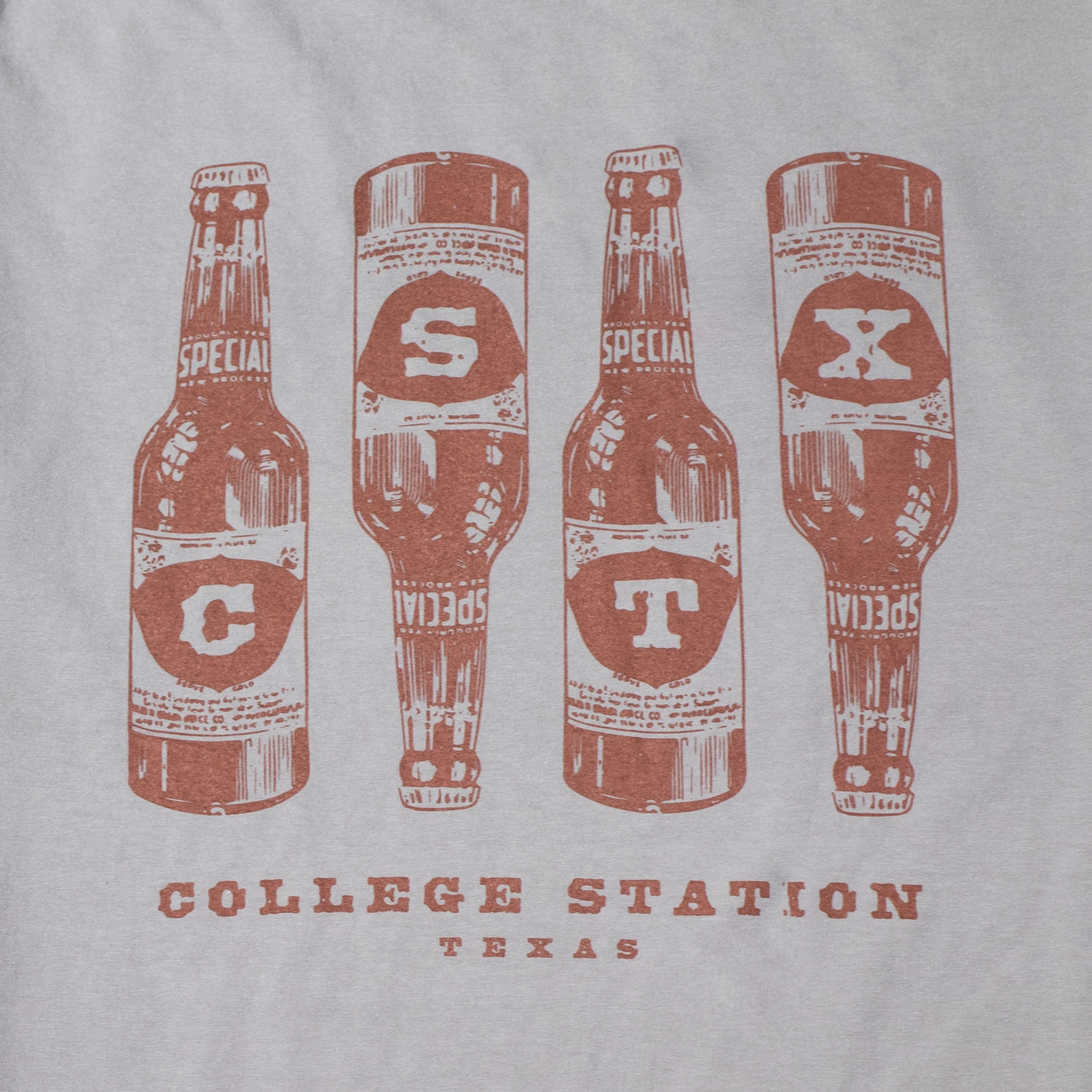 CStat Bottles Line Up Grey T-Shirt