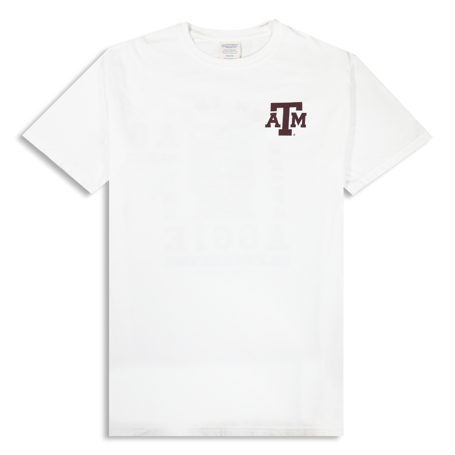 Texas A&M Aggie Baseball Swing for the Tracks White T-Shirt