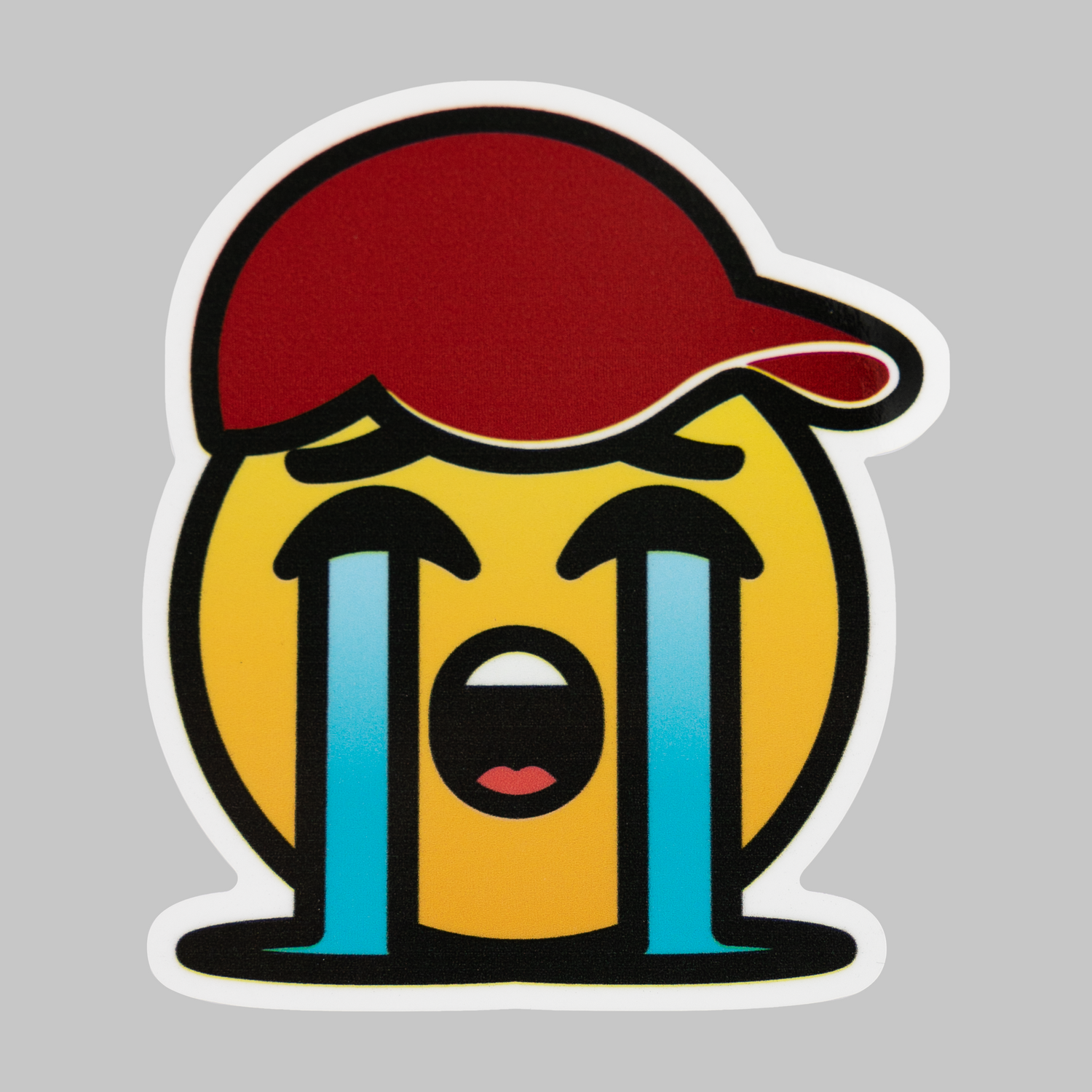 Crying Face Dizzler Sticker