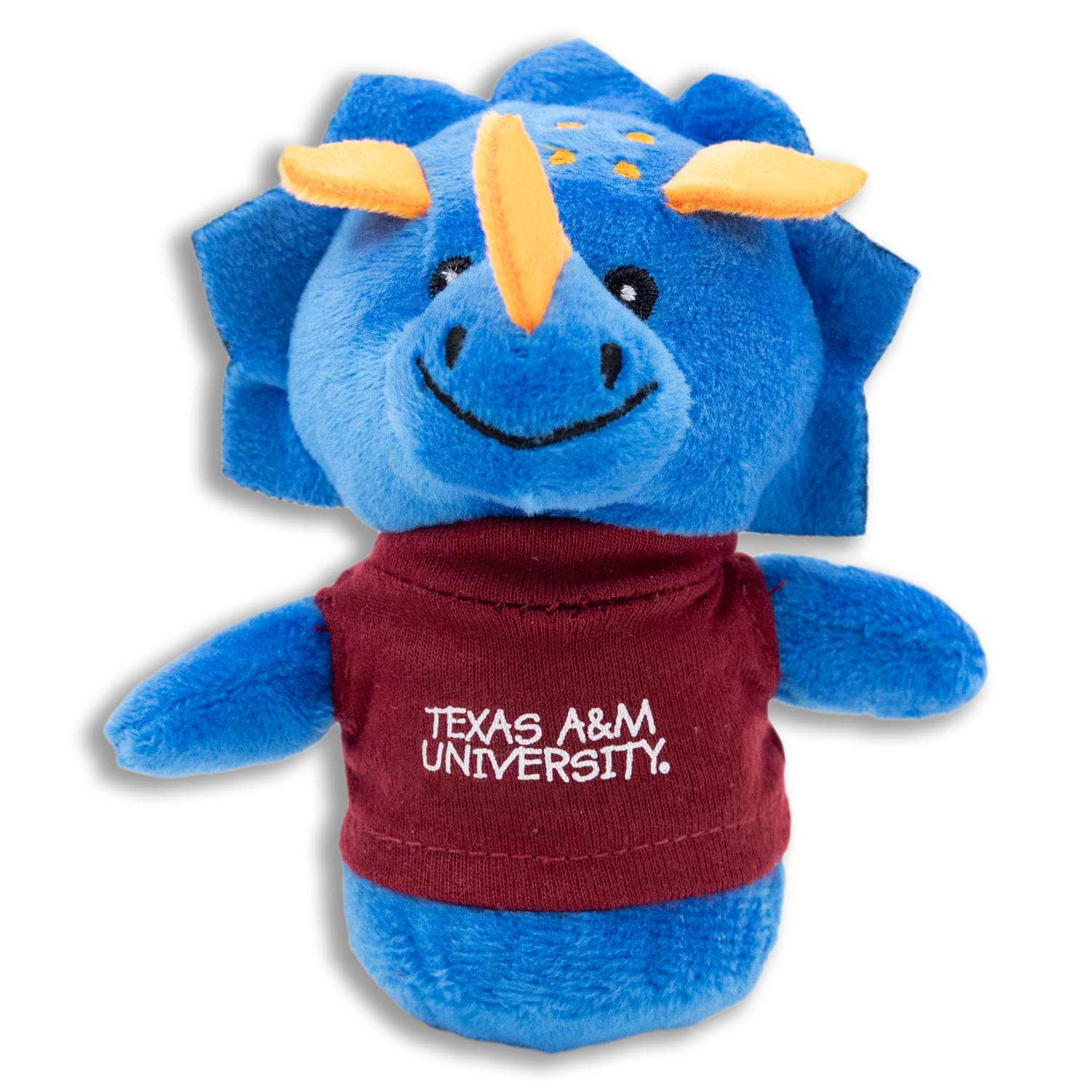 Texas A&M University Blue Triceratops Shorties Plush Toy