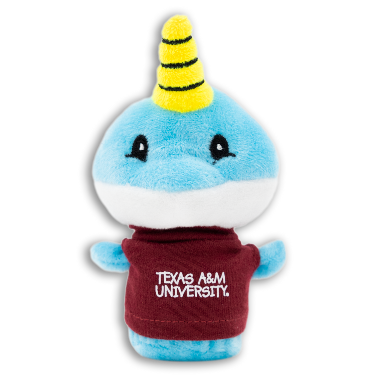 Texas A&M University Blue Narwhal Shorties Plush Toy