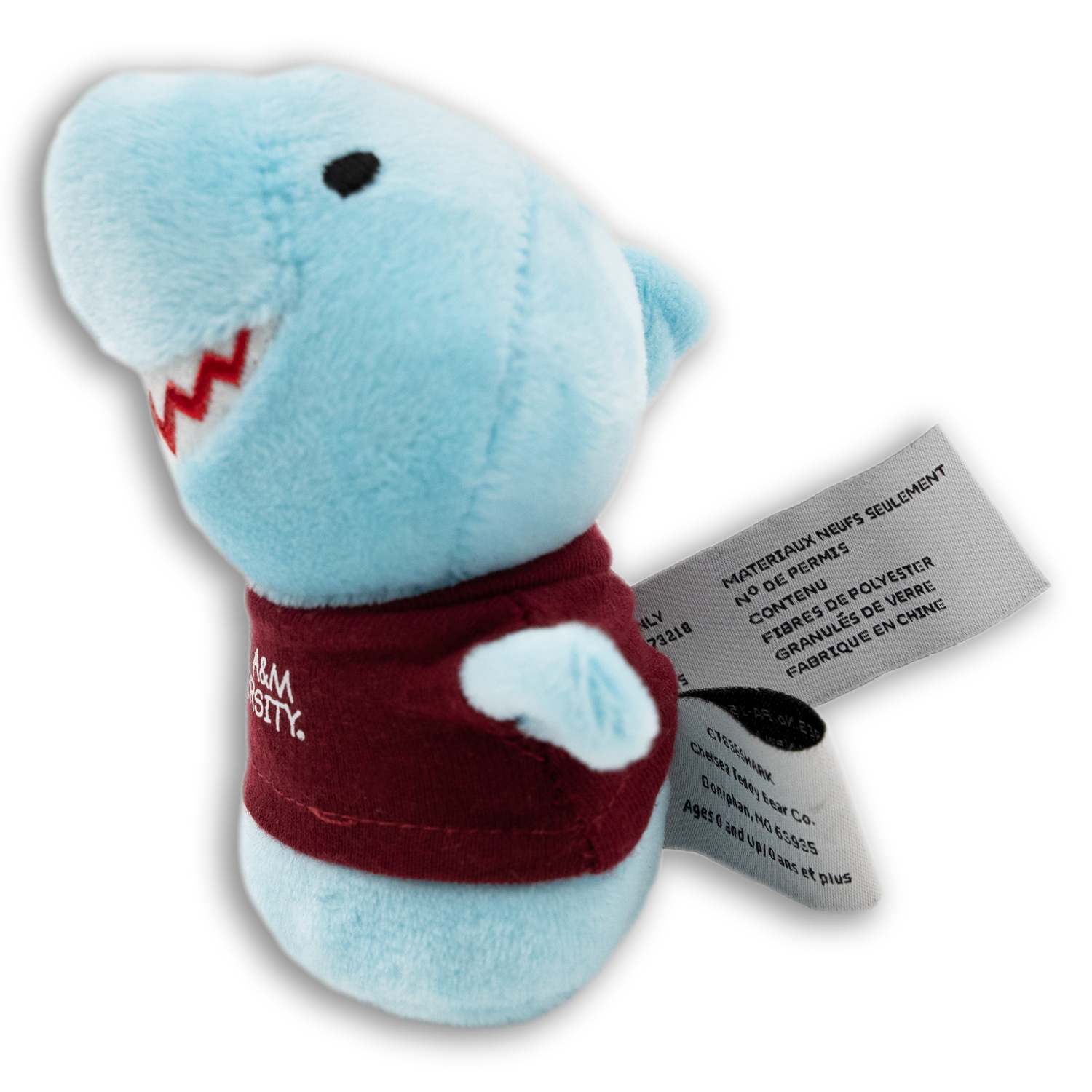 Texas A&M University Smiley Blue Shark Shorties Plush Toy