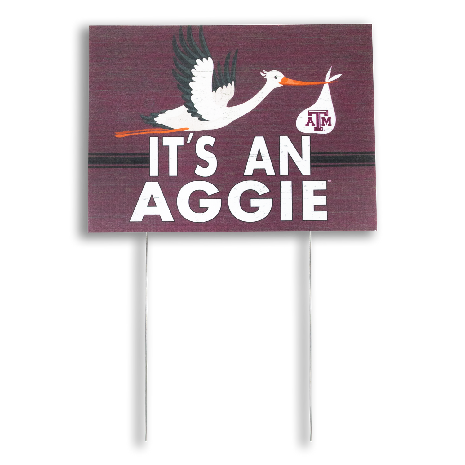 Texas A&M It'S An Aggie Stork Yard Sign