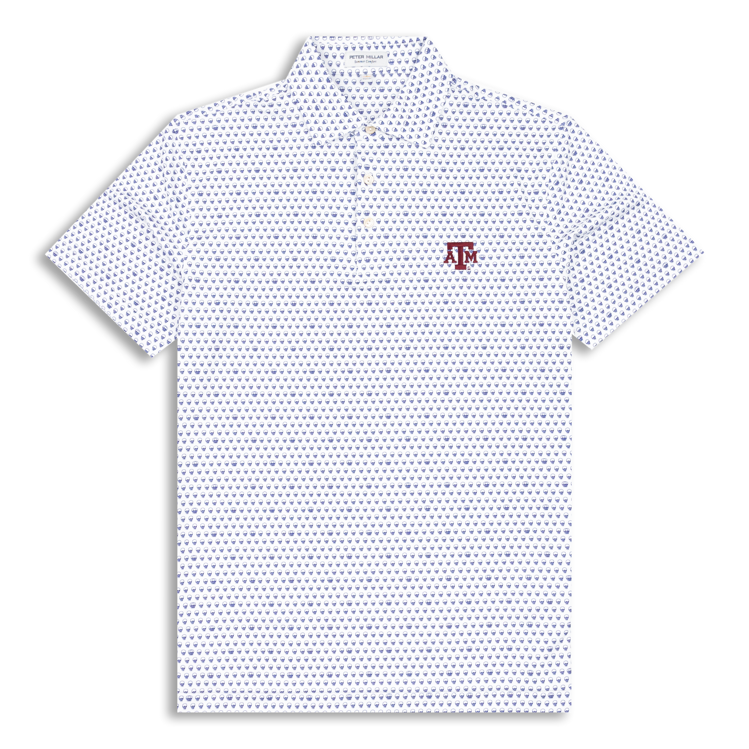 Texas A&M Peter Millar Seeing Double Performance Jersey Polo