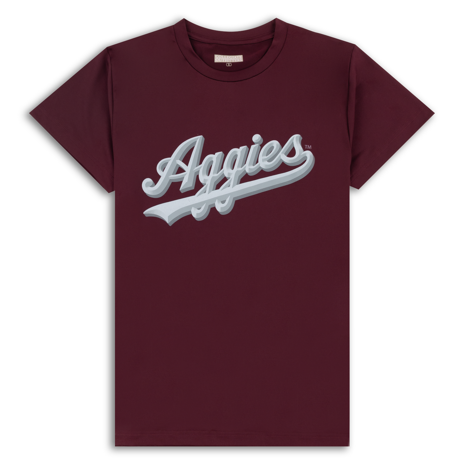 Aggies 3D Script Maroon Performance T-Shirt