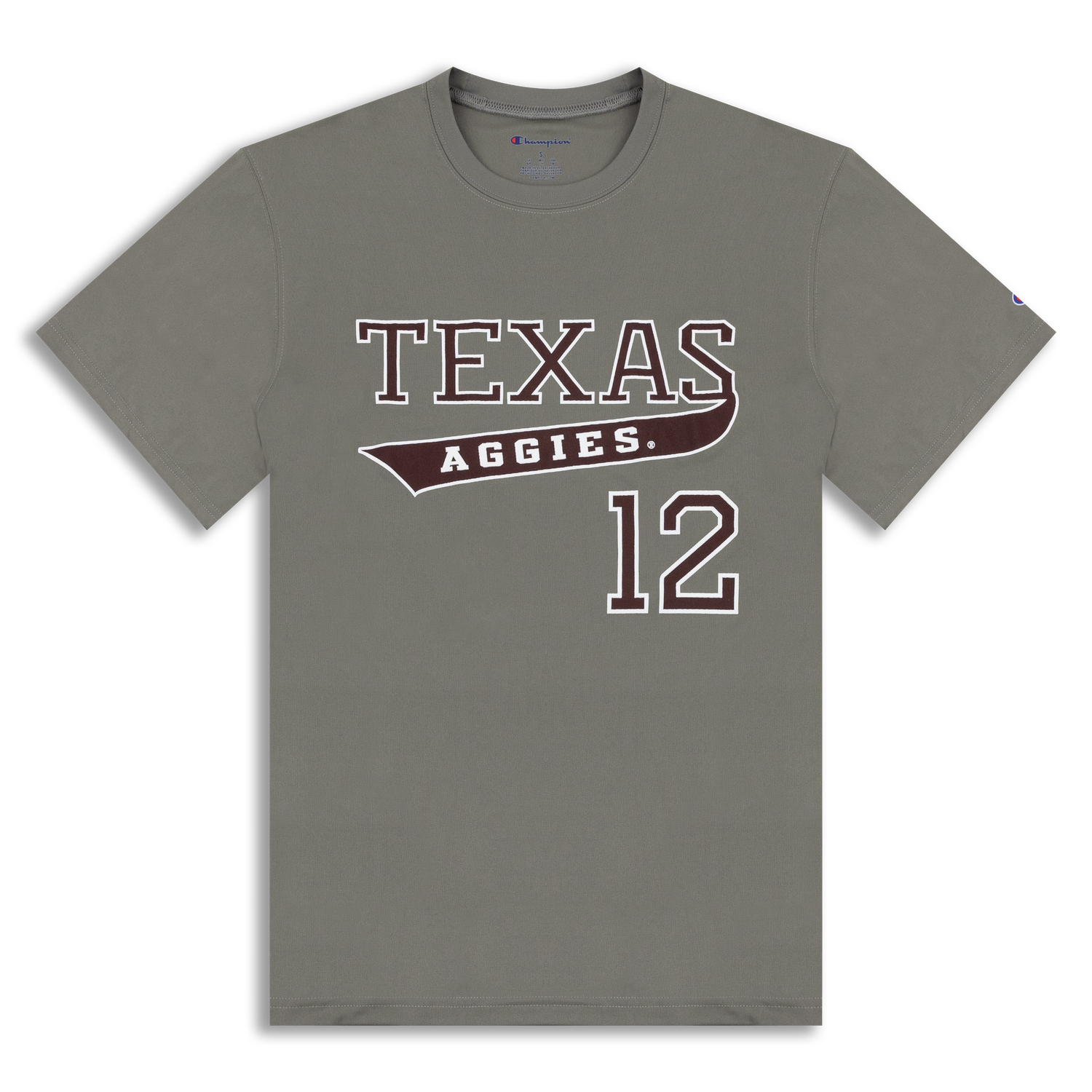 Texas Aggies 12 Champion Gray T-Shirt