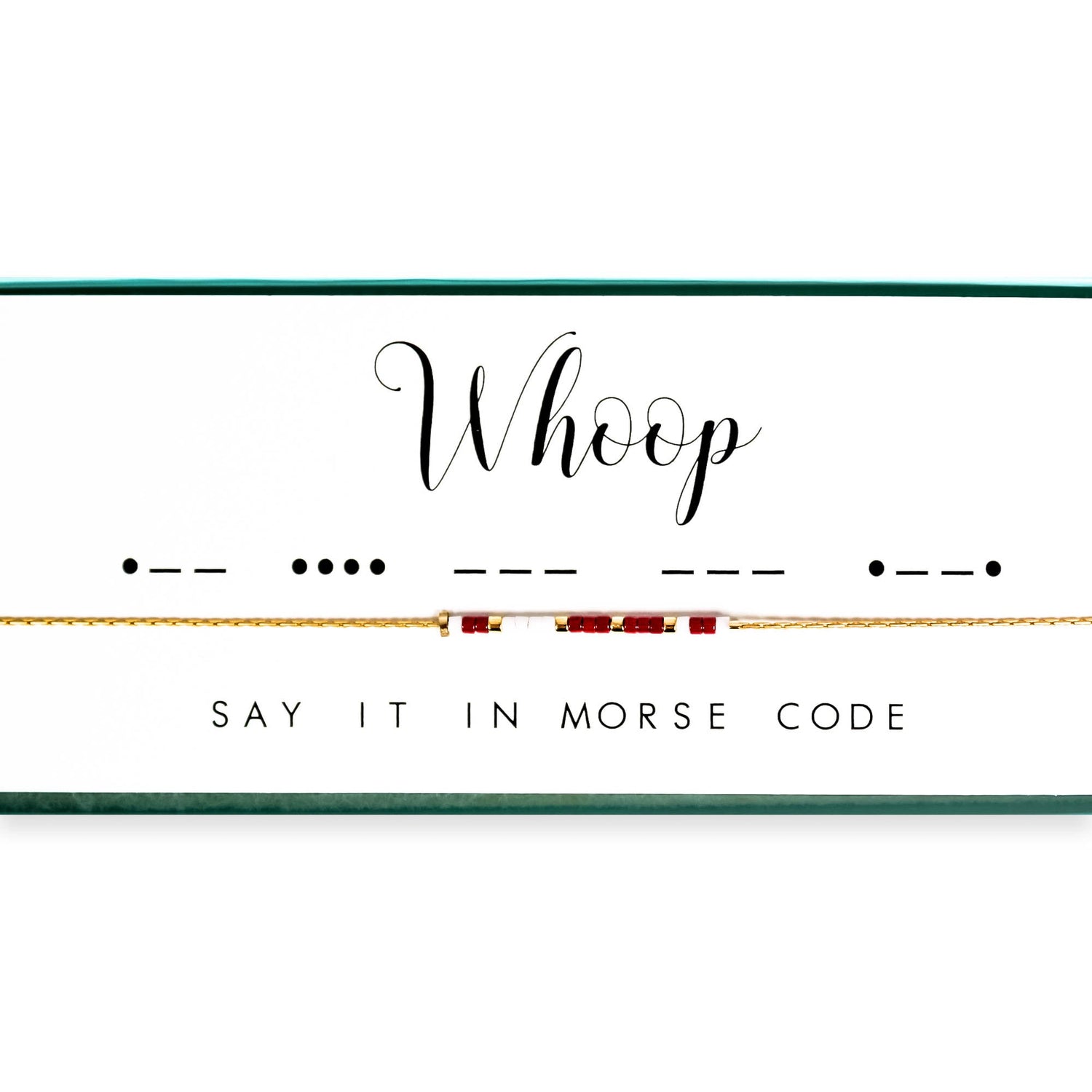 Whoop Morse Code Necklace