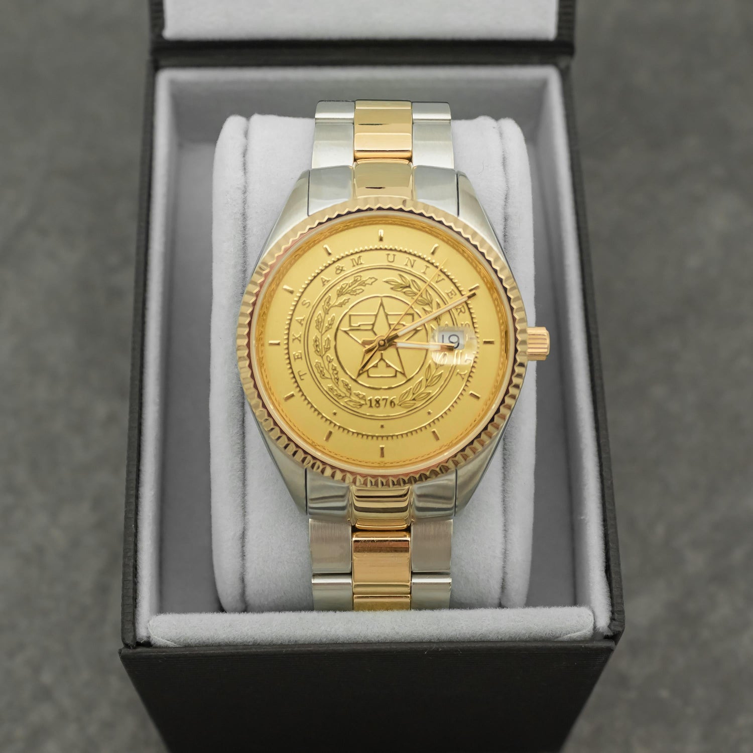Texas A&M Belair Two-Toned Men's Stainless Steel Watch