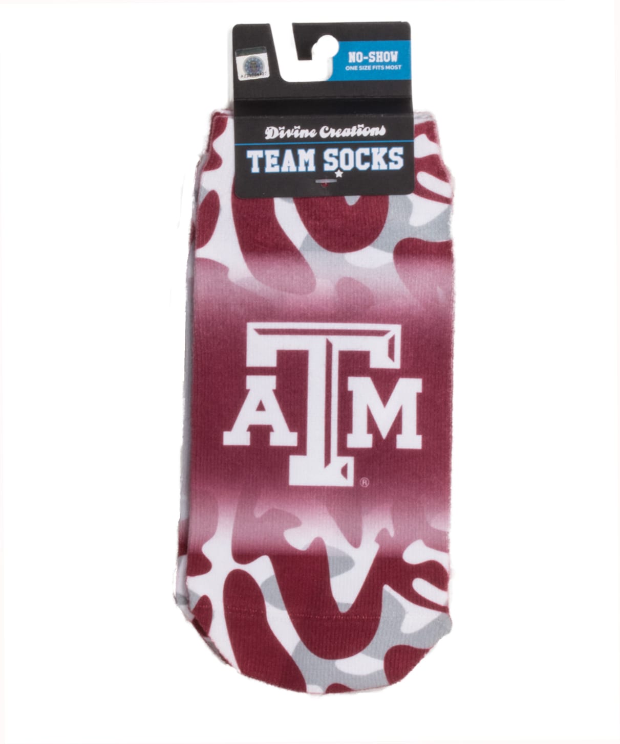 Texas A&M No Show Camo Socks