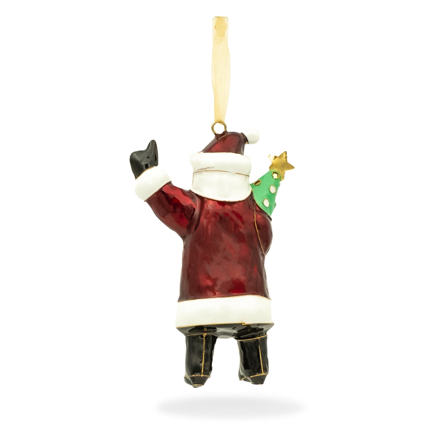 Texas A&M Kitty Keller Gig 'Em Santa Ornament