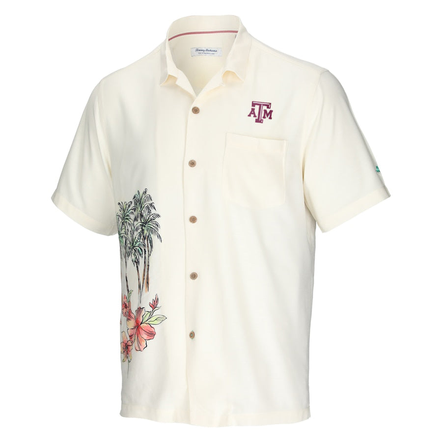 Texas A&M Tommy Bahama Paradise Fly Ball Button Down Short Sleeve M / Continental