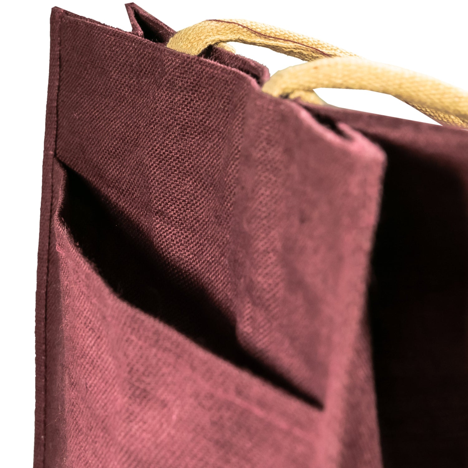 Maroon Jute Tote