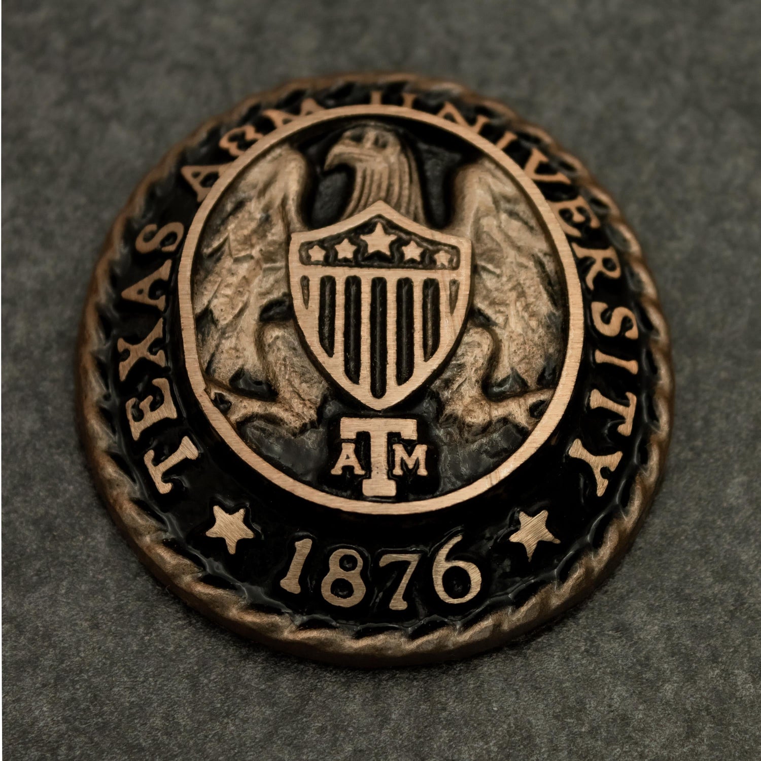Texas A&M Aggie Ring Crest Paperweight