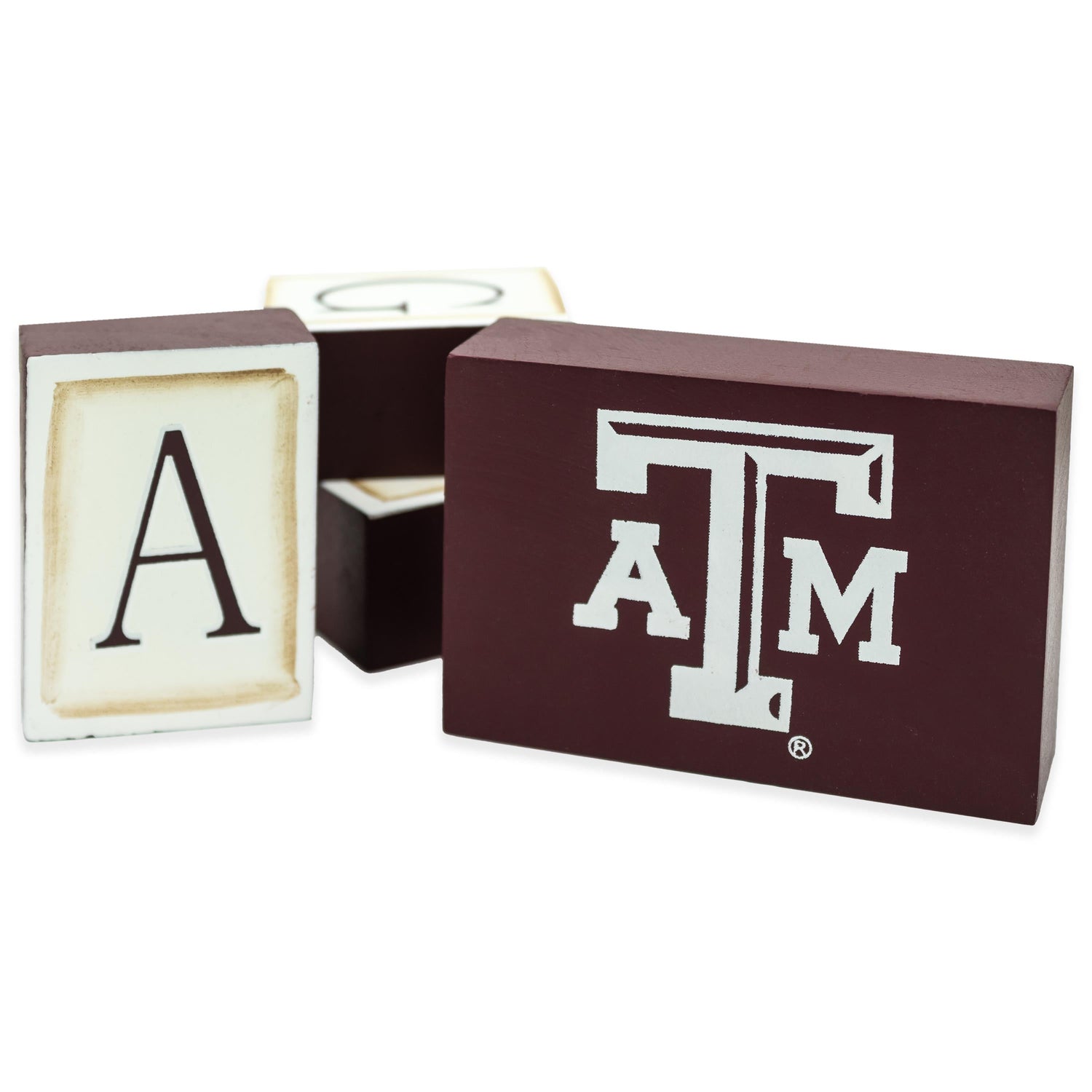 Texas A&M Gig Em Aggies Block Set