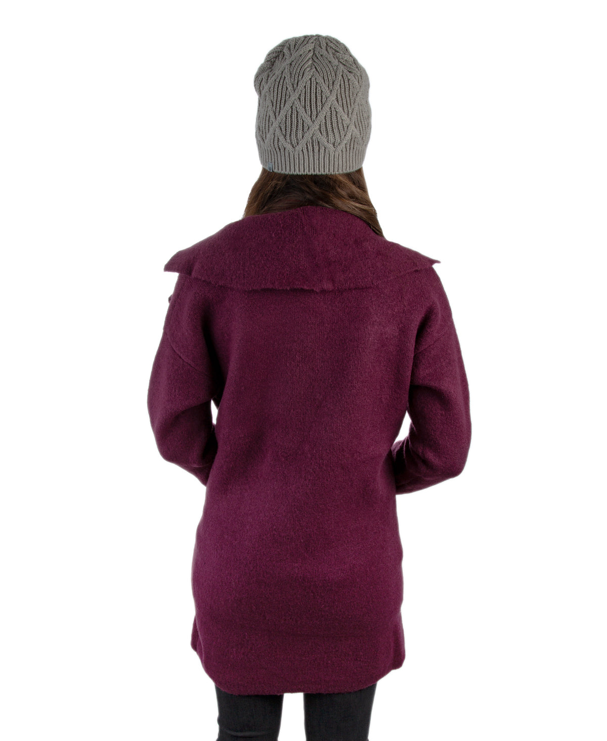 Women's Burgundy Heavy Sweater