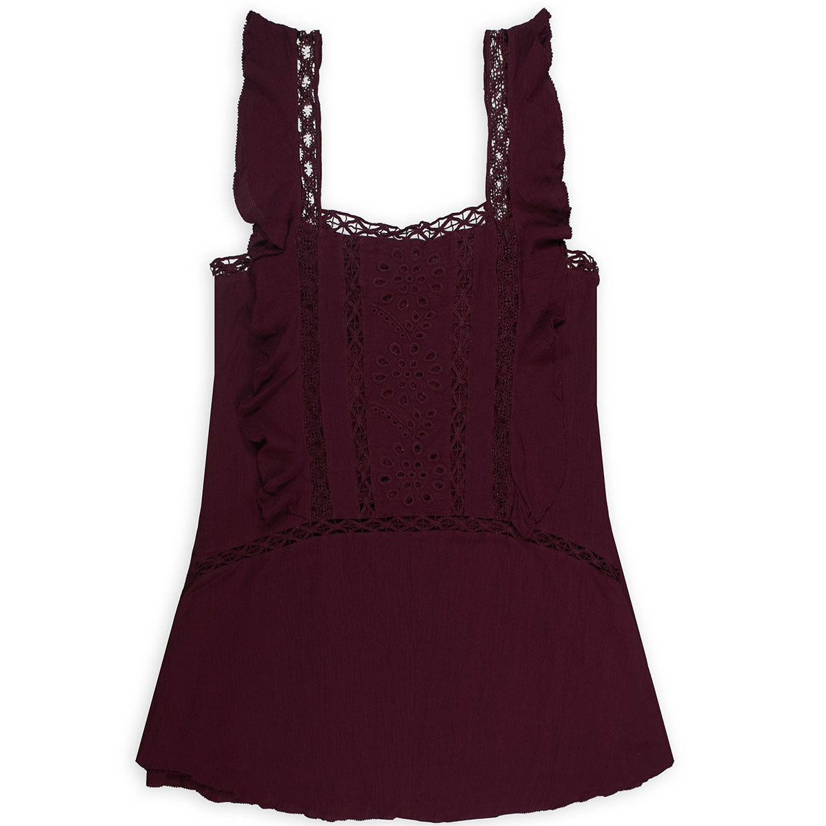 Maroon Flowy Babydoll Dress