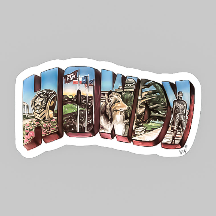 Texas A&M Howdy Traditions Dizzler Sticker