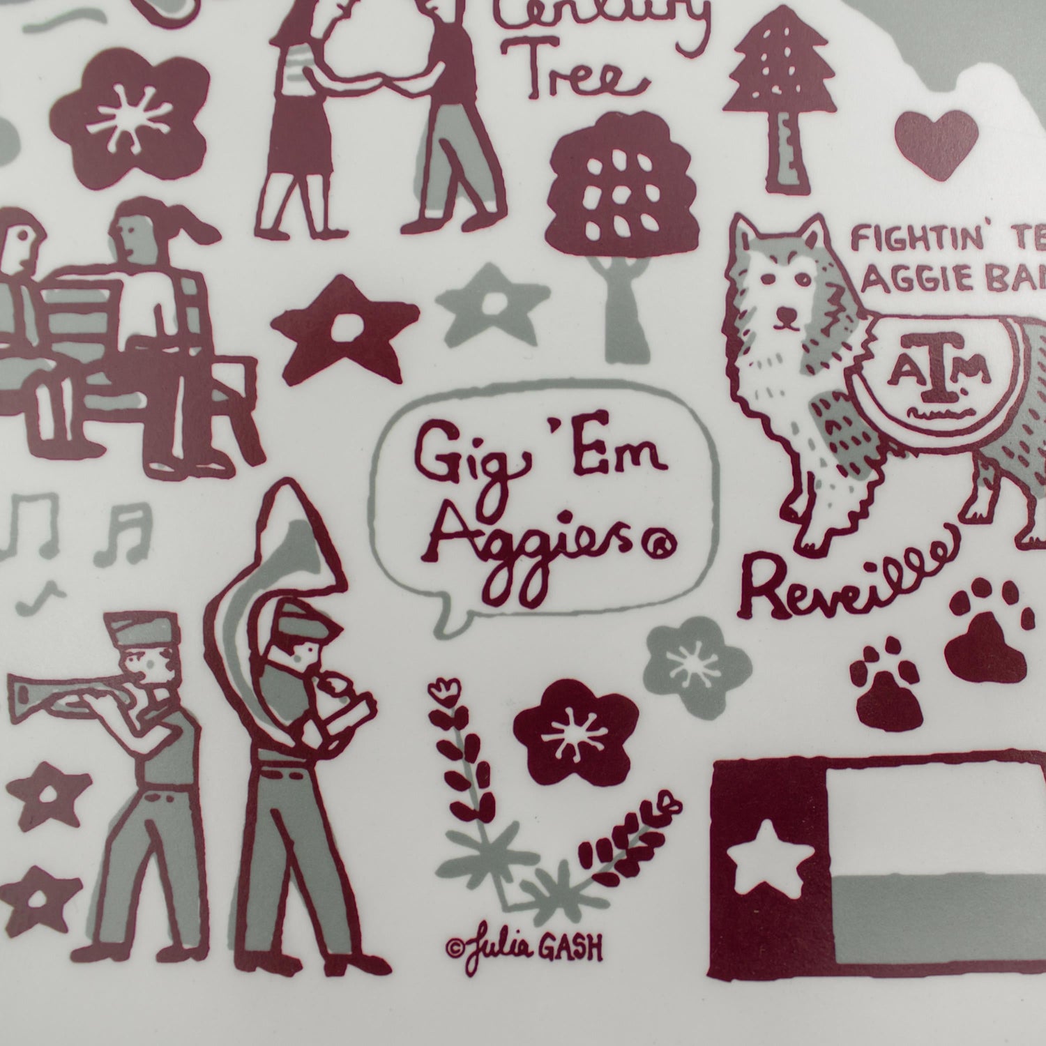 Texas A&M University Julia Gash 14 Platter