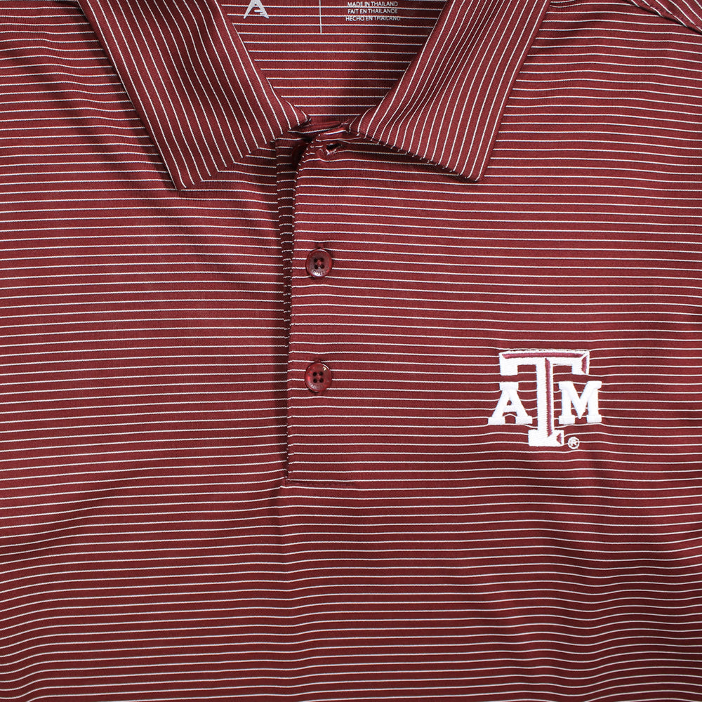 Texas A&M Antigua Quest Stripe Polo