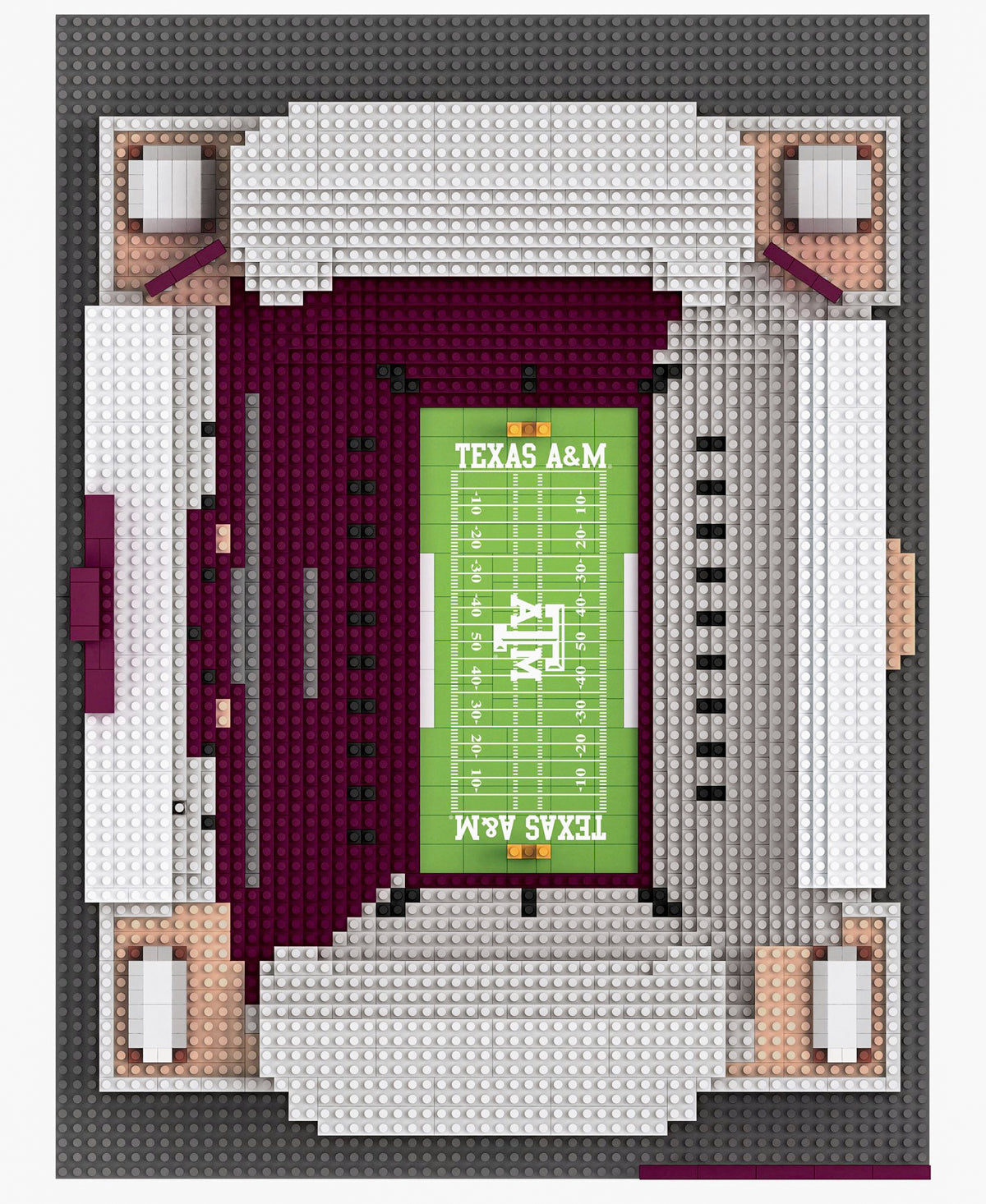 Texas A&M Kyle Field 3D Lego Set