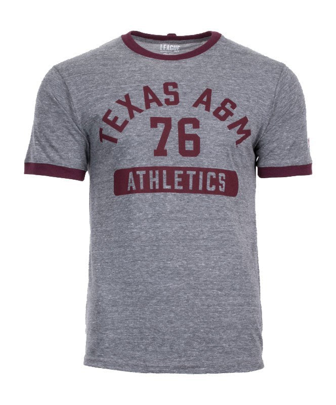 League Texas A&M 76 Athletics Ringer T-Shirt