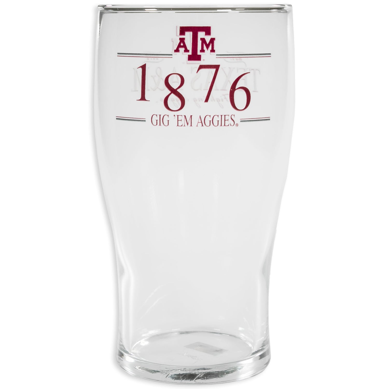 Texas A&M 20oz. Frosted Pub Glass