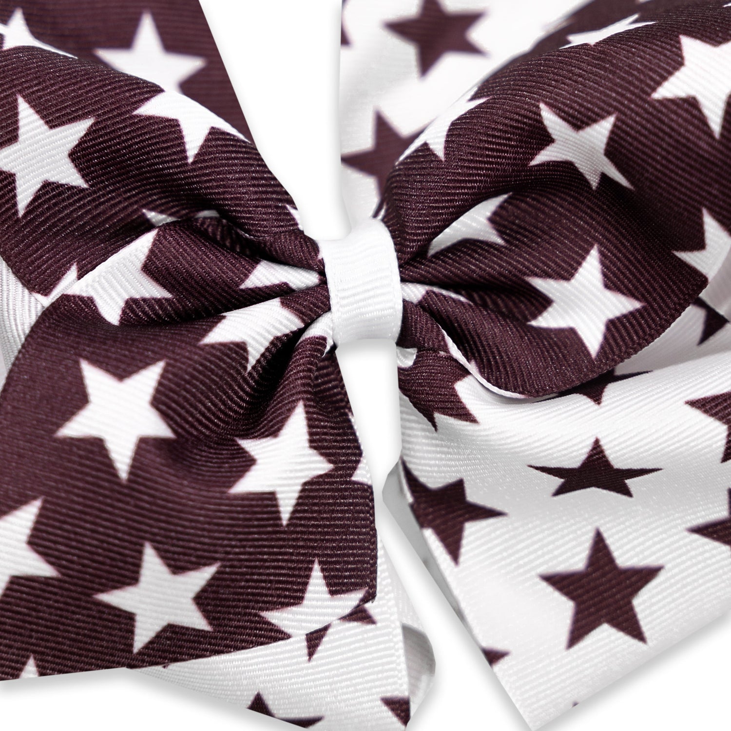 Texas A&M King Maroon And White Star Bow