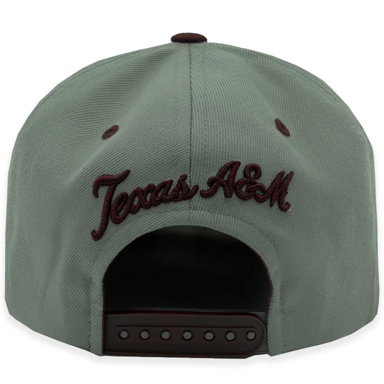 Texas A&M Beveled Logo Two Tone Flat Bill Hat