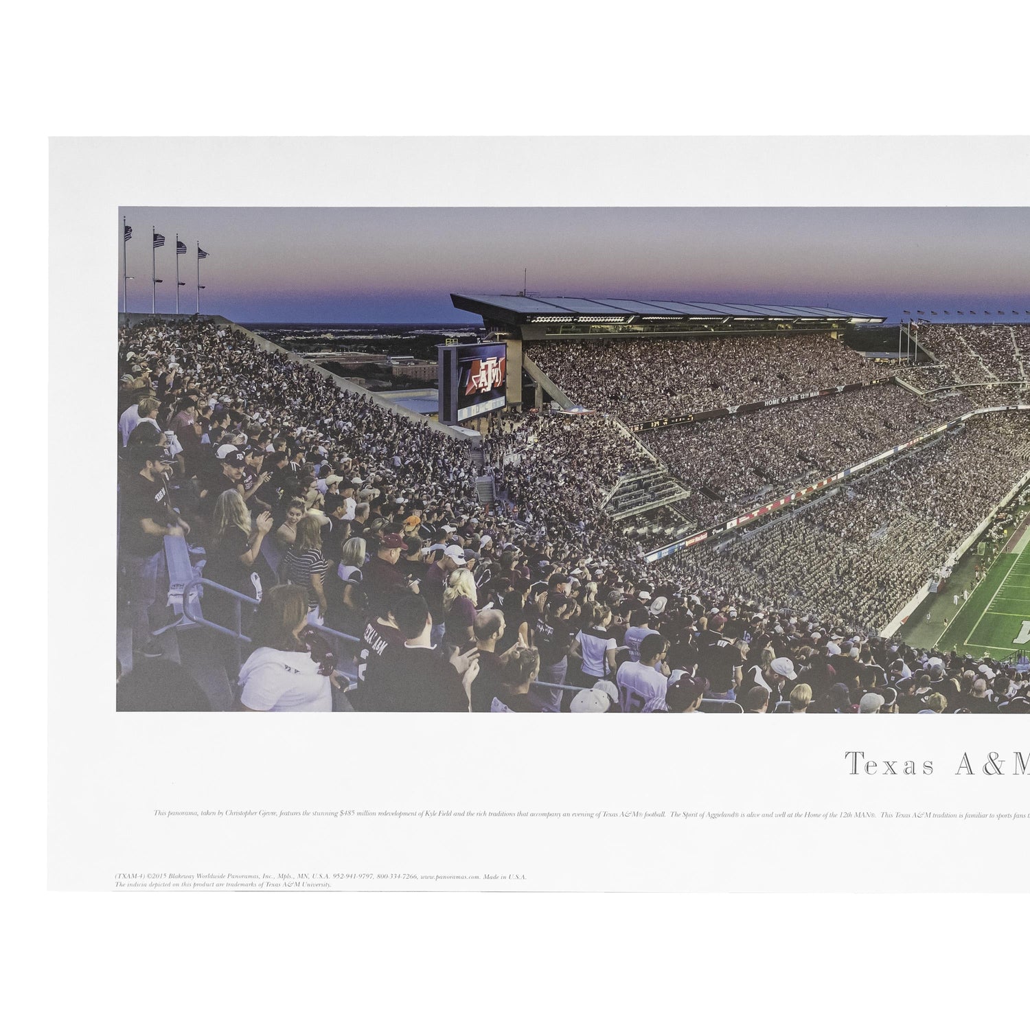 Texas A&M Kyle Field Unframed Panorama