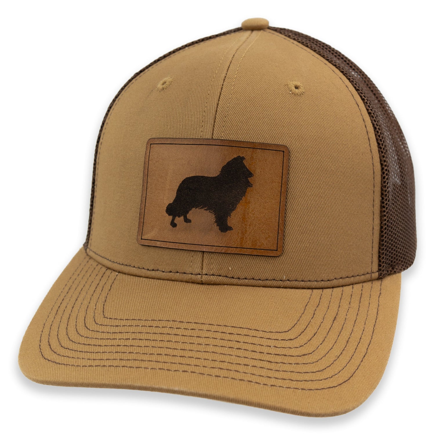 Texas A&M Reveille Leather Patch Hat