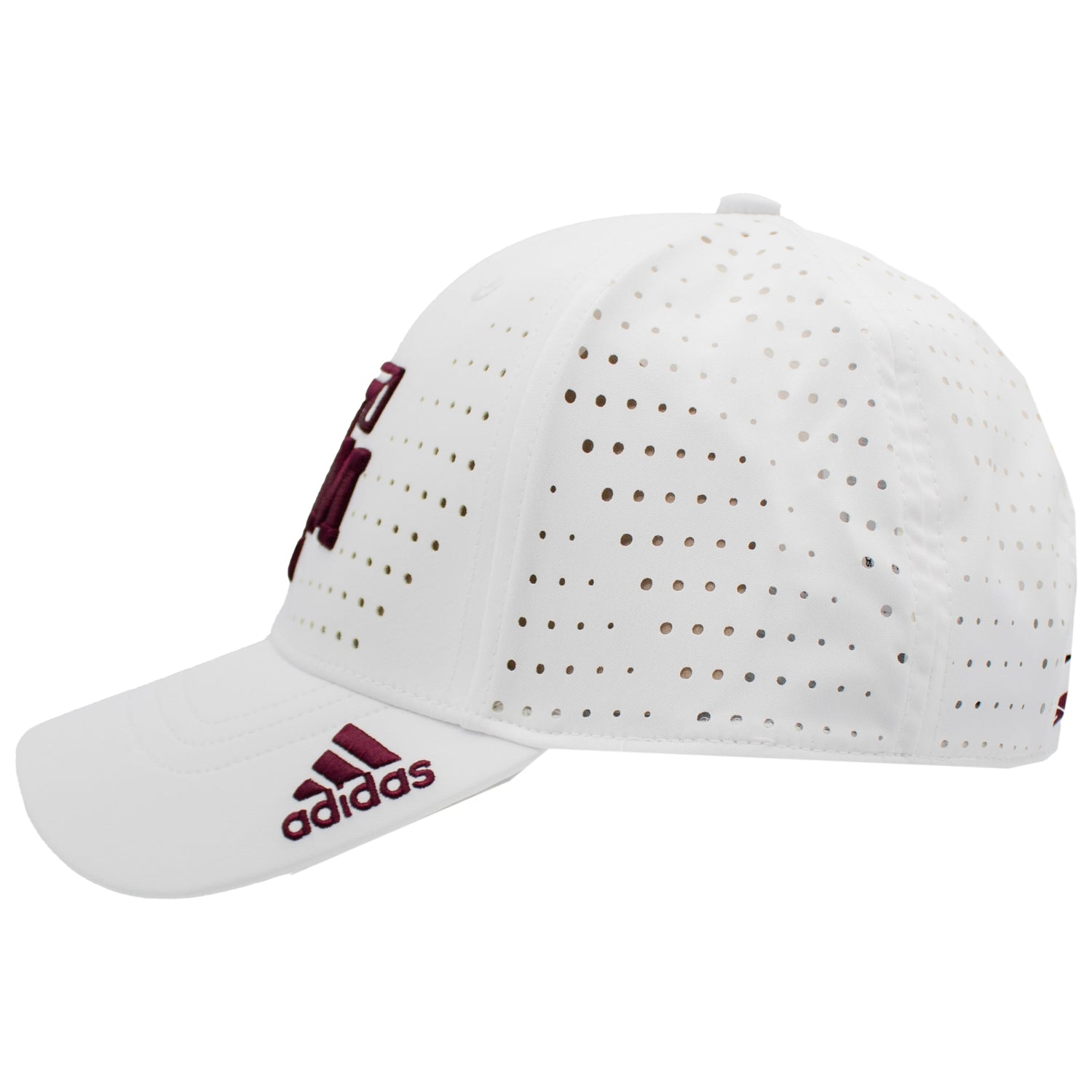 Texas A&M Adidas Structured Adjustable Laser Perf Cap