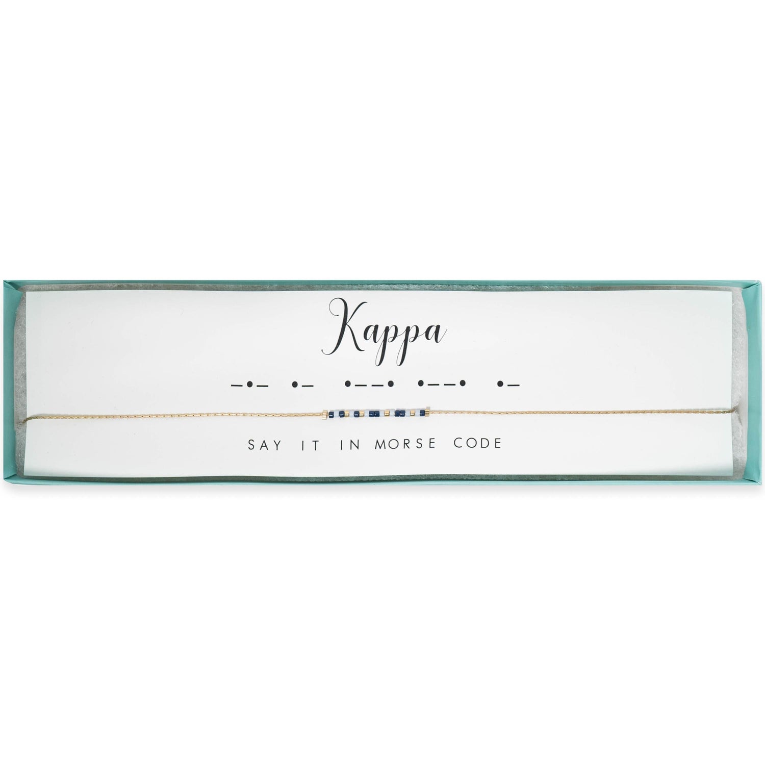 Kappa Kappa GammA&Morse Code Necklace