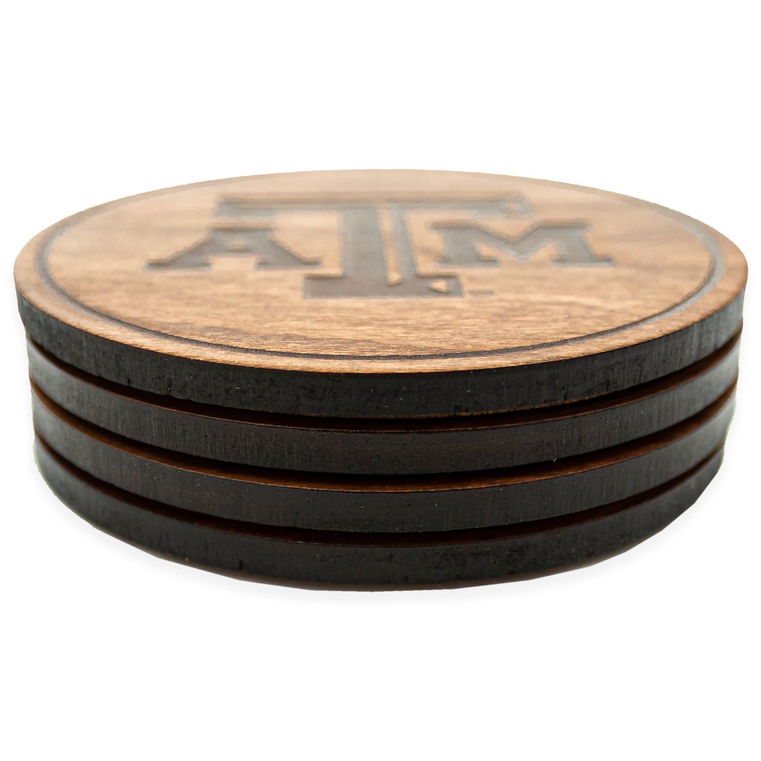 Texas A&M Beveled Logo Coasters