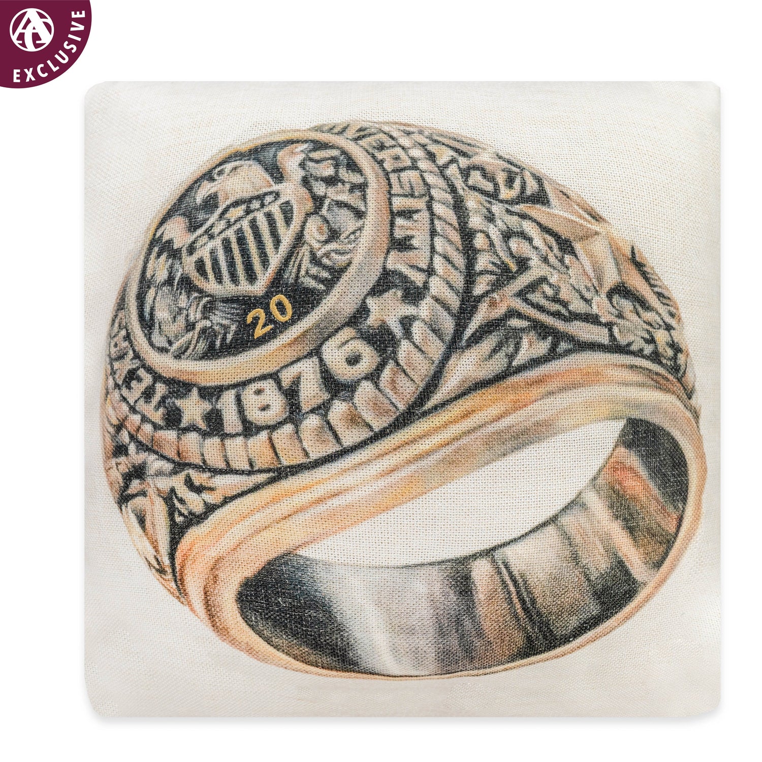 Traditions Pillow - Aggie Ring - W Year