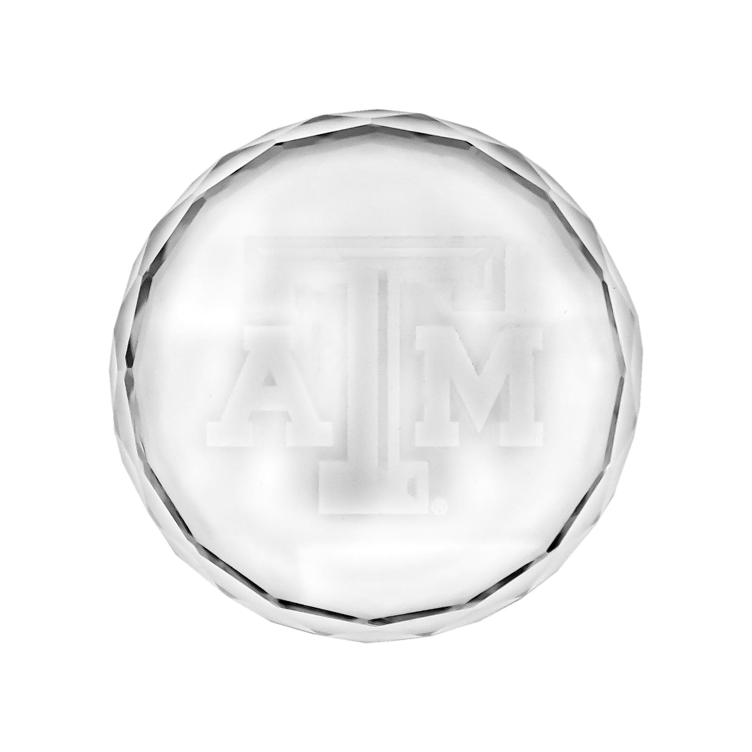Texas A M Aggie Crystal Paperweight