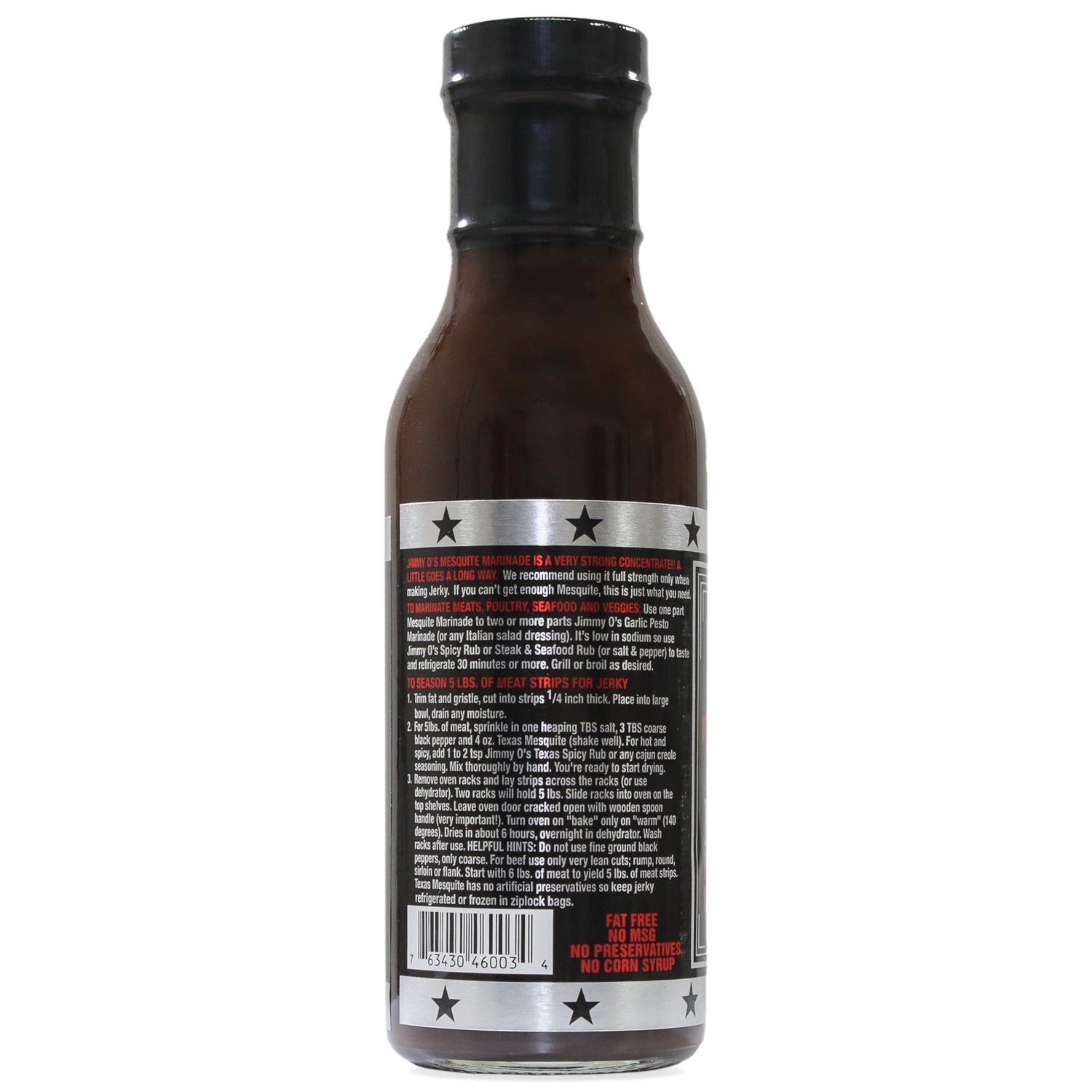 Jimmy O's Texas Mesquite Marinade Concentrate